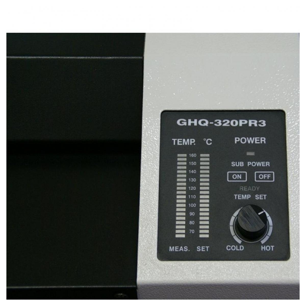 Plastifieuse GHQ-320PR3 GMP — Réglages