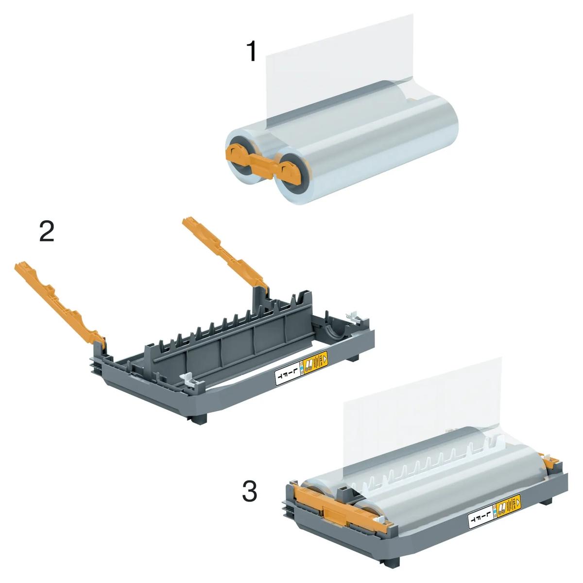 Recharge de film de plastification 125 microns brillant - 306 mm x 34,4 m GBC — Changement de cartouche